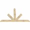 Ekena Millwork Saratoga Rough Sawn Timber Gable Bracket, Douglas Fir, 84"W x 56"H x 2"D x 6"F, 16/12 Pitch GBW084X56X0206SAR00RDF - alternate 2